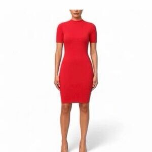 Naked Wardrobe Vibrant Red Mini Dress